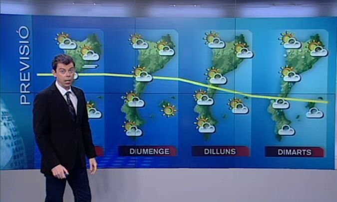Previsió meteorològica a TV3 per als propers dies