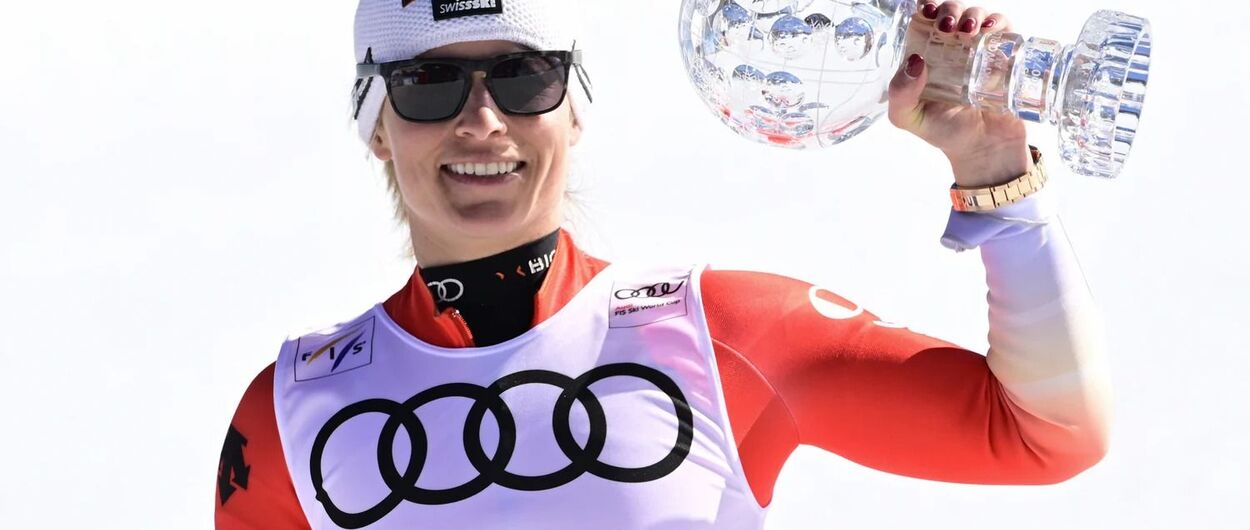 Lara Gut gana en el último momento el Globo de Súper-G de la Copa del Mundo de esqui