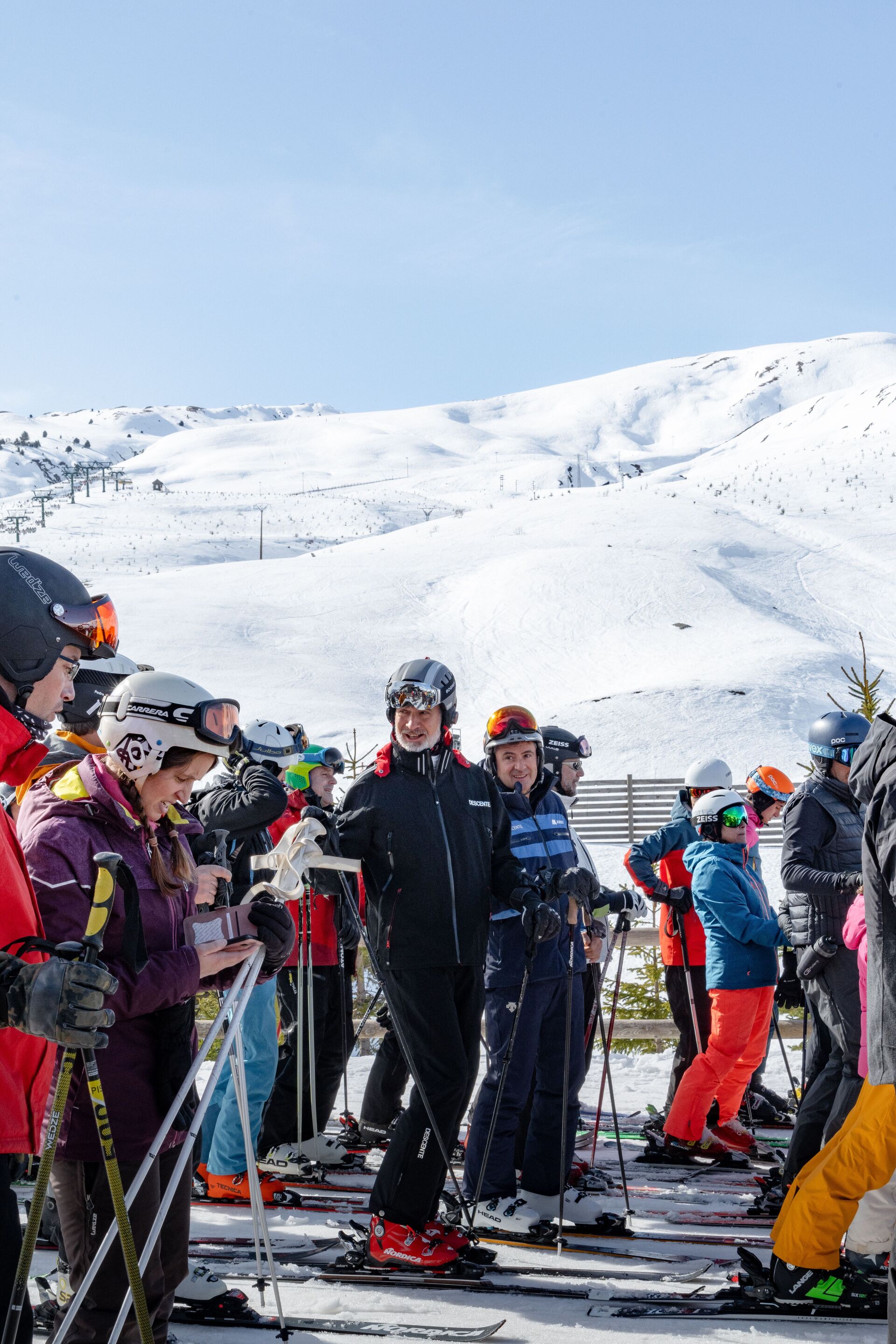 Rey Felipe VI esquiando en Formigal en marzo de 2024