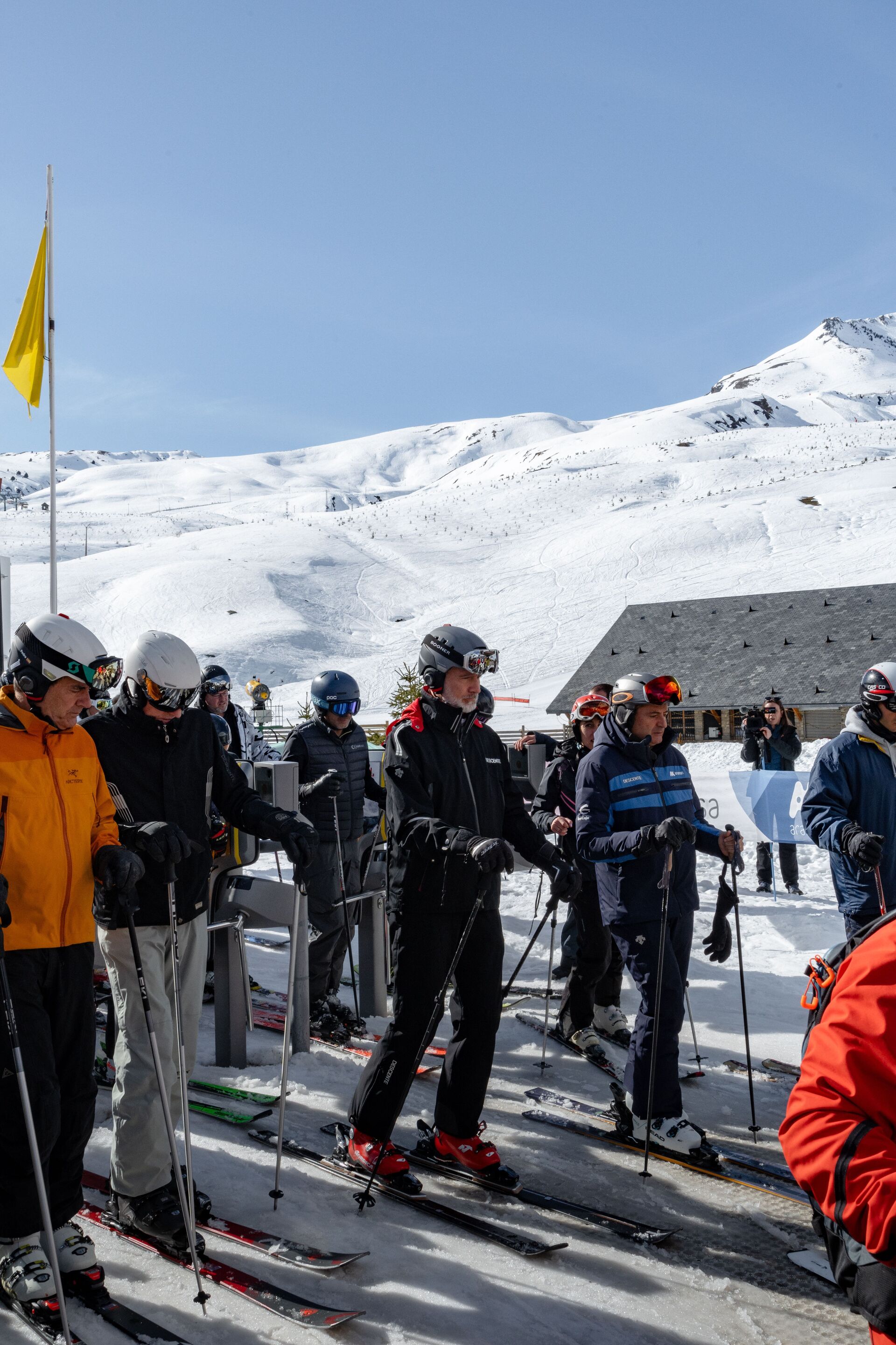 Rey Felipe VI esquiando en Formigal en marzo de 2024