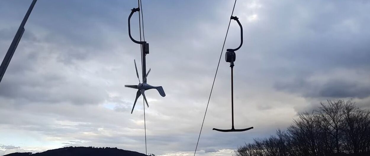 BergWind propone colgar aerogeneradores en los remontes de las estaciones de esquí