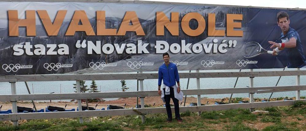 Novak Djokovic inaugura una pista de esquí a su nombre