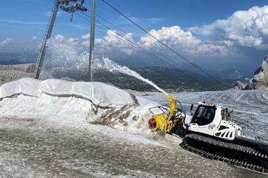 El glaciar Dachstein se ve obligado a cerrar para el esquí este invierno