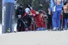 Esquiadores solidarios en La Molina