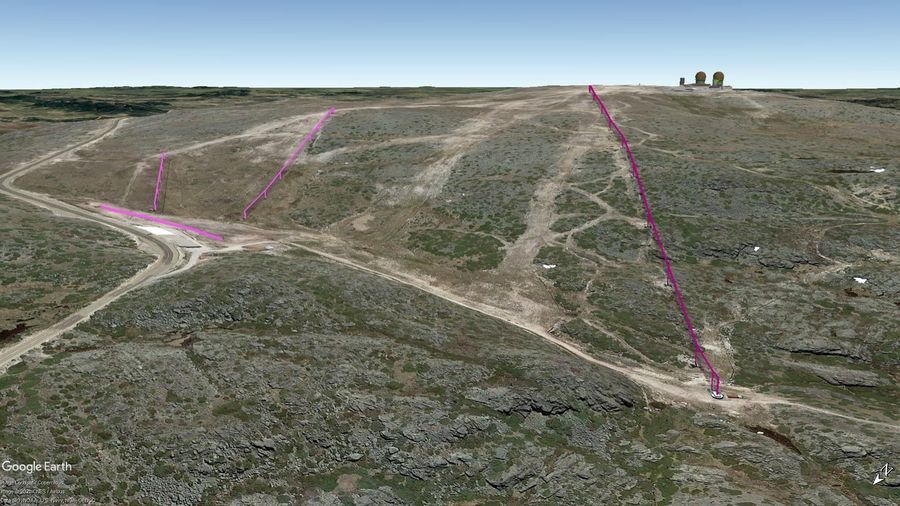 Vista Google Earth Pro Serra da Estrela Temporada 2021/22