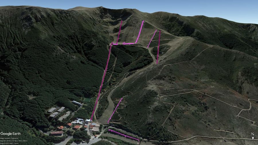 Vista Google Earth Pro La Pinilla Temporada 2021/22