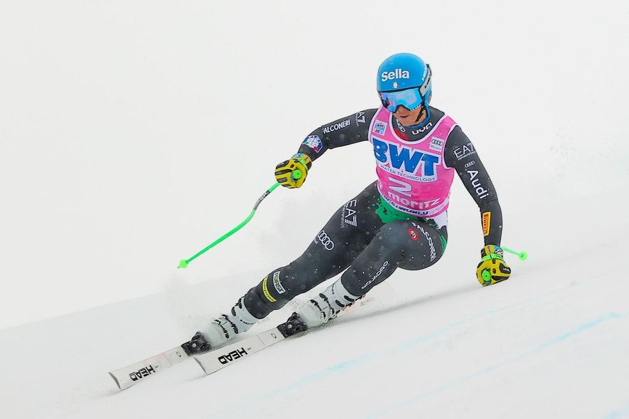 Elena Curtoni en el Descenso de St. Moritz 2022