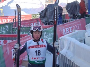 El esquiador Guillem Capdevila tras su Slálom en Are