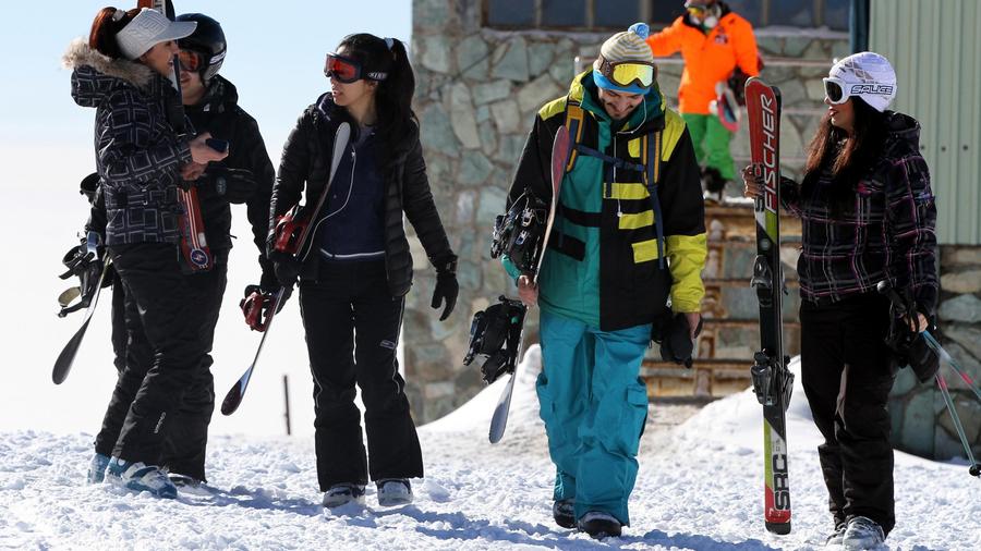 Esquiadores en Irán