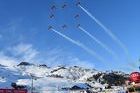 Un avión militar golpea una cámara en Saint Moritz 2017