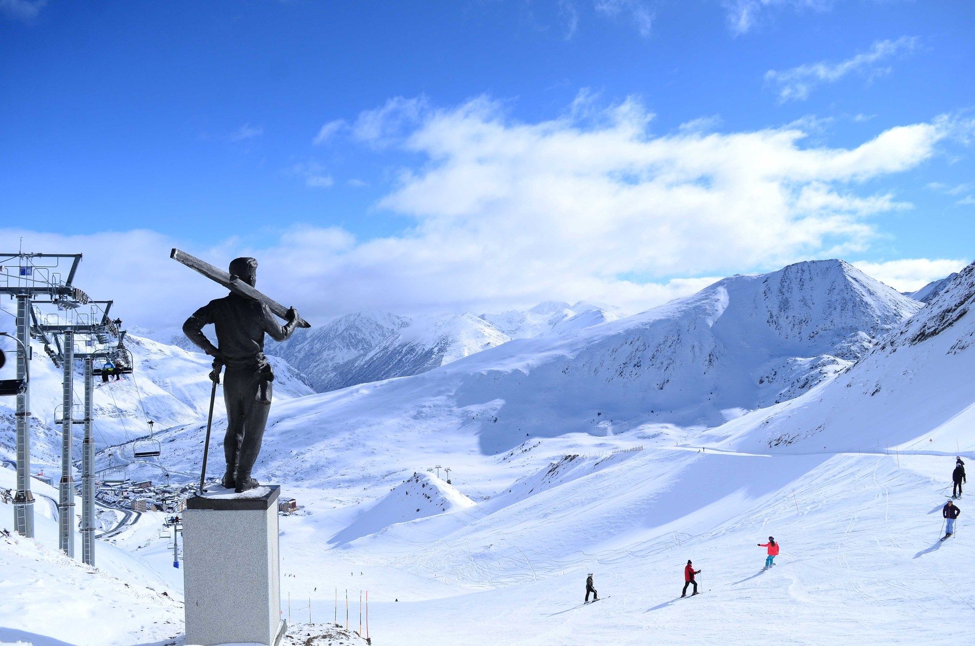 Imagen del sector Pas de la Casa de la estación de esquí de Grandvalira