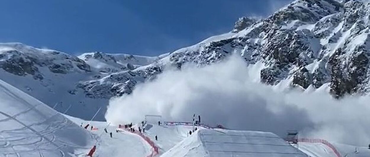 Insusual doble avalancha en la estación de esquí de Tignes