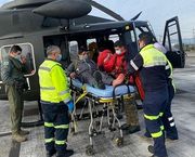 Montañista es rescatado en helicóptero tras sufrir accidente en Volcán Osorno