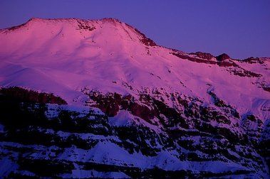 Nieve de Día y Noche en Valle Nevado