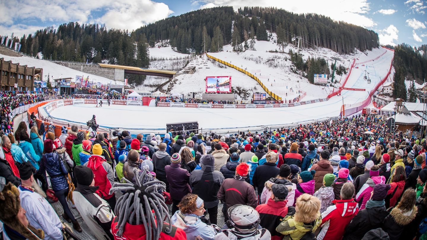 Copa del mundo de esqui alpino en Val Gardena