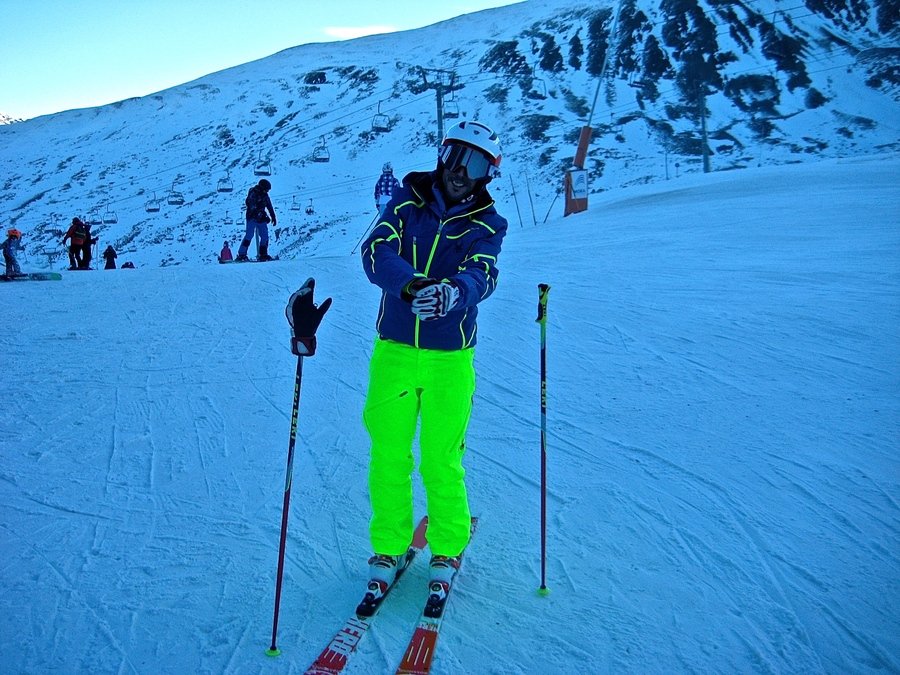 Esquiar con Sam