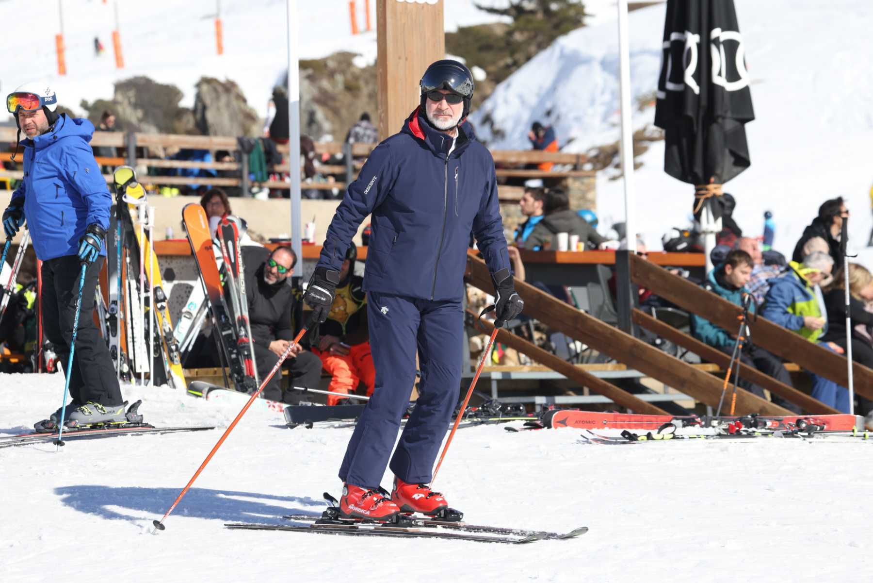 El Rey Felipe VI esquiando en Baqueira en 2023