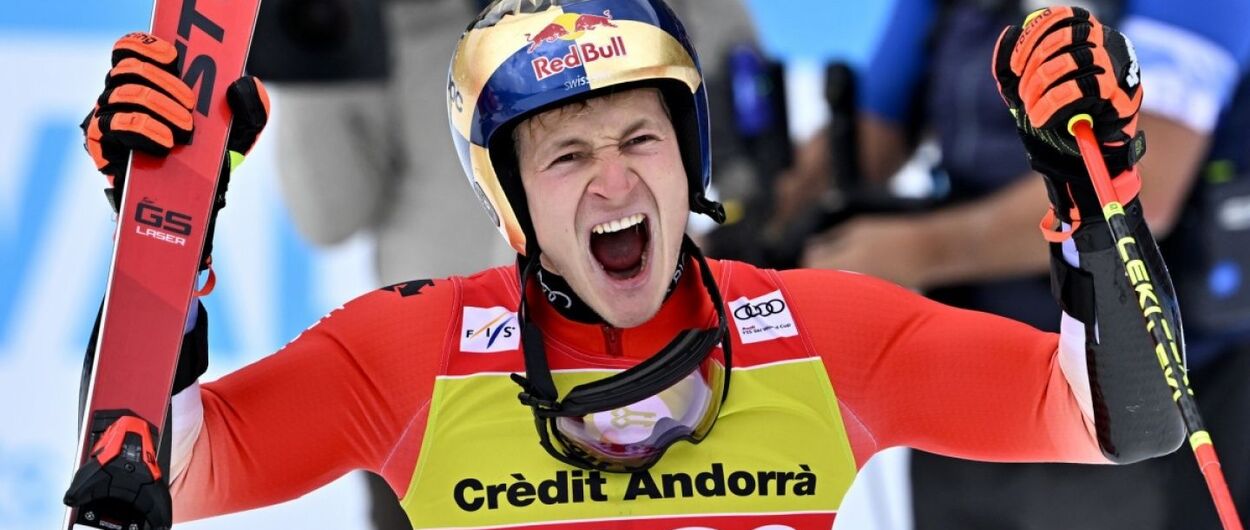 Marco Odermatt gana en Soldeu y bate el récord de puntos de esquí de Maier