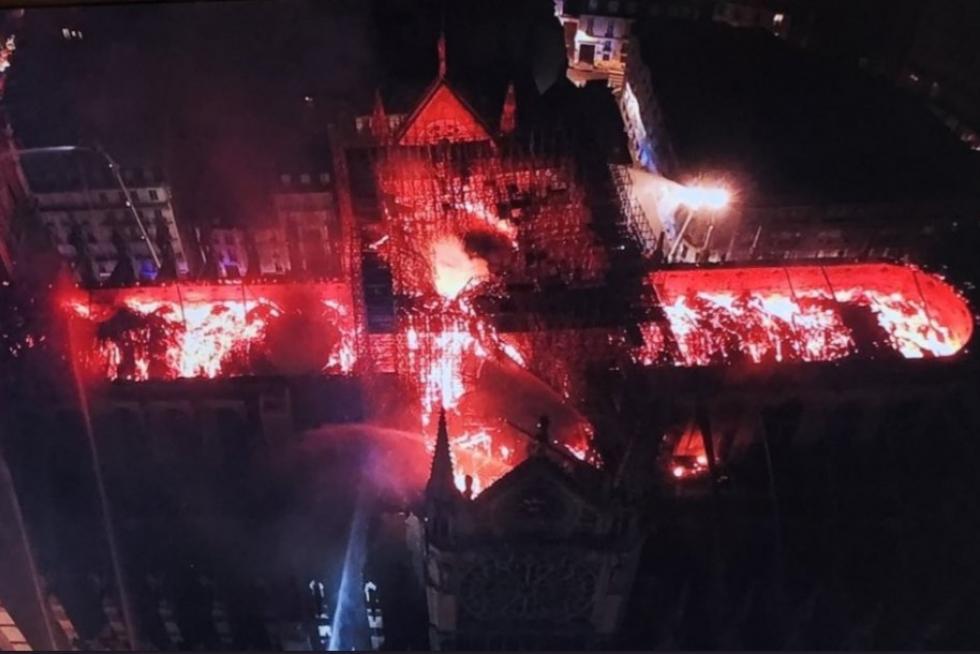 Incendio de la catedral de Notre Dame de París