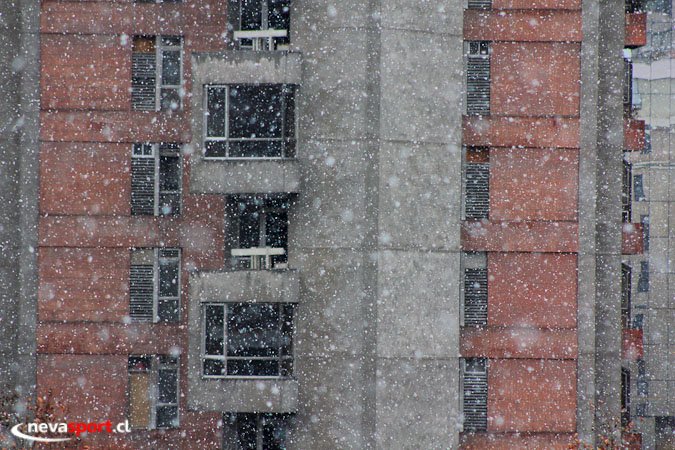Nevando en Santiago