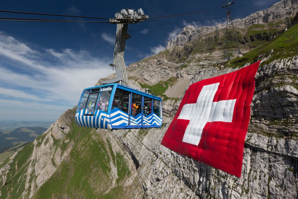 Teleférico en Suiza