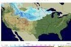 Un 20% de Estados Unidos estaba cubierto de nieve el 13 de Octubre