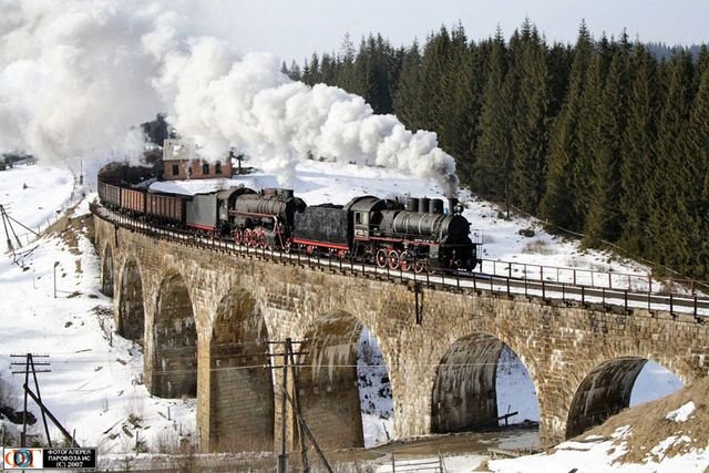 Trenes y nieve en Rusia