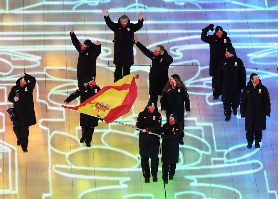 Delegación española en ceremonia de apertura de Beijing 2022