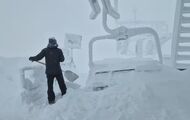 Récord de nieve acumulada en la estación de esquí Glacier 3000
