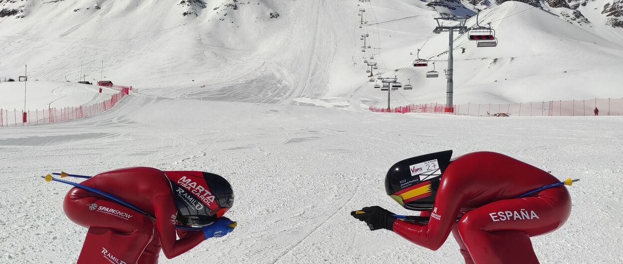 Marta Visa supera los 200km/h y se convierte en la esquiadora más rápida de España