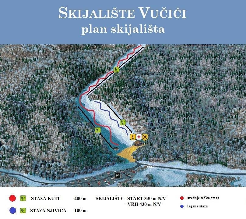 Plano pistas Vuvic Ski