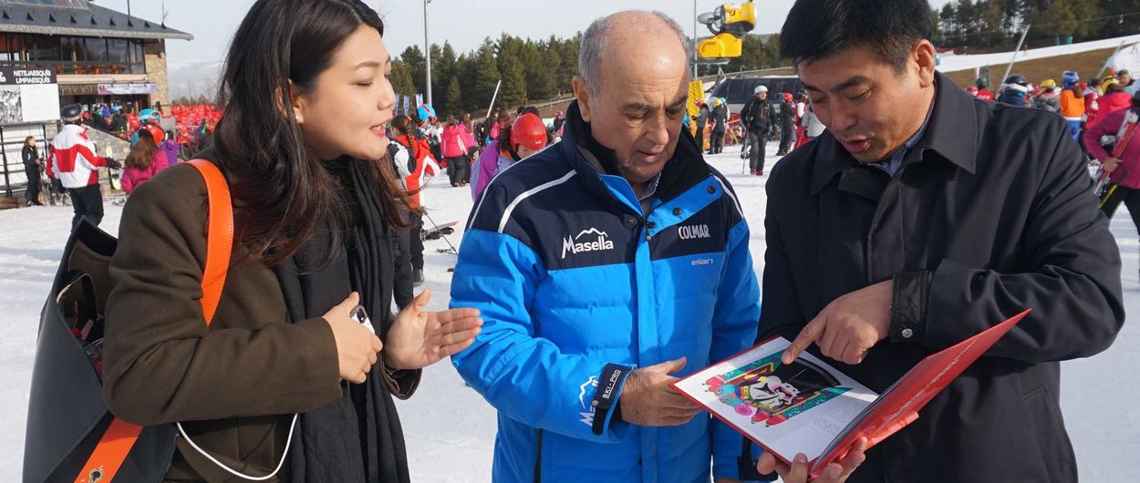 Estaciones de esquí de China llegan a acuerdos comerciales con Masella tras una visita