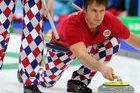 Los pantalones noruegos del curling causan furor en Vancouver
