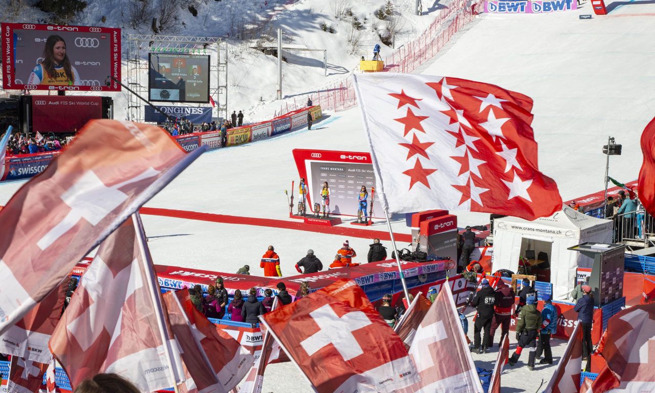 meta de Crans Montana copa del mundo de esqui