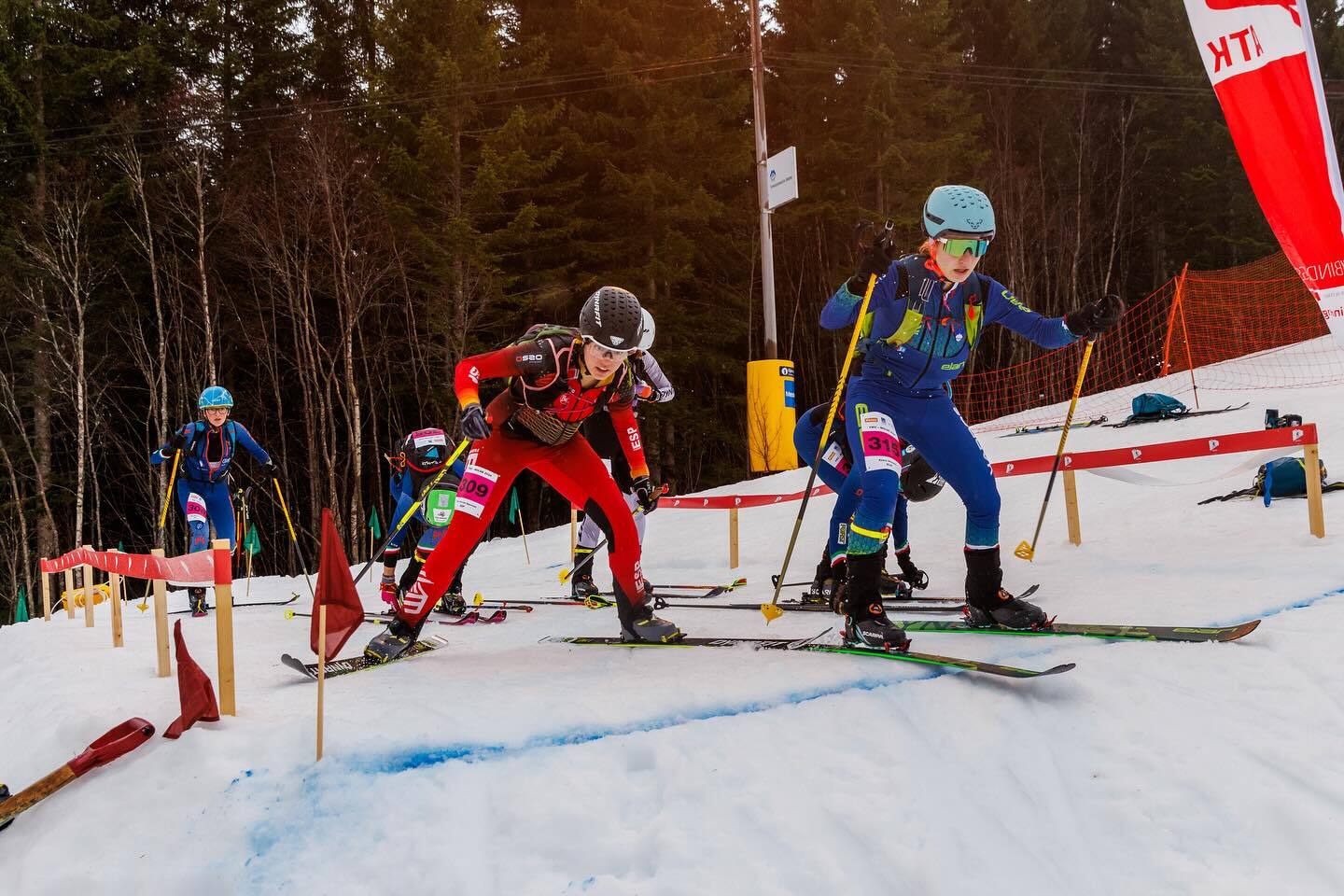 Laia Sallés en Mundiales Junior de Skimo en Molde (Noruega)