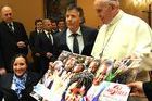 El Papa recibe al equipo austriaco de esquí