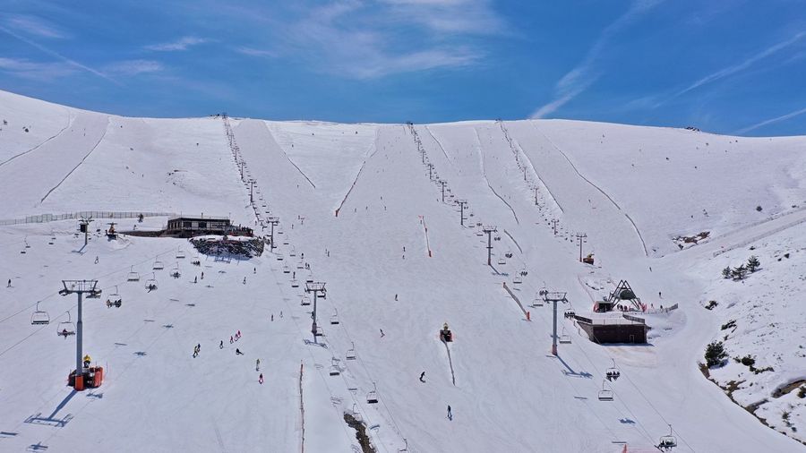 Pistas de la estación de esquí Valdesquí
