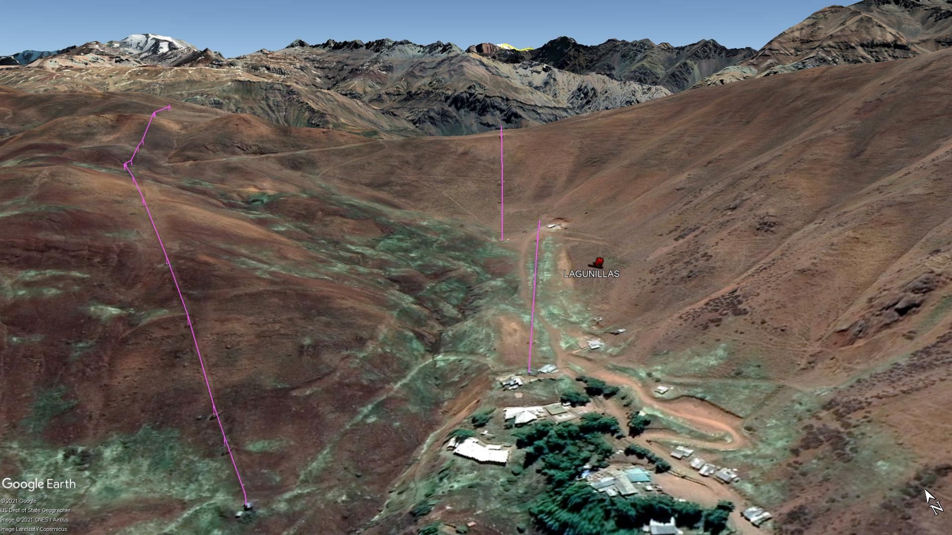 Vista Google Earth Lagunillas 2021