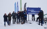 Candanchú inaugura bajo una nevada su nuevo circuito internacional de Rollerski