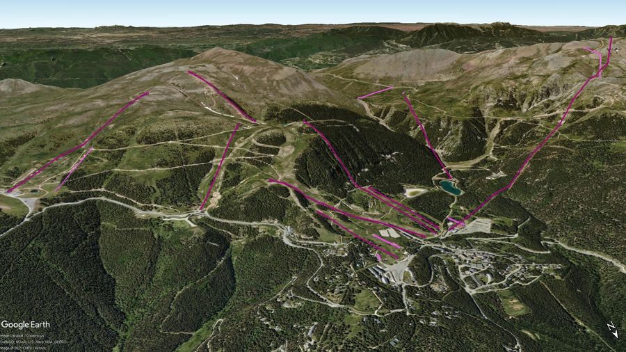 Vista Google Earth Pro La Molina Temporada 2021/22