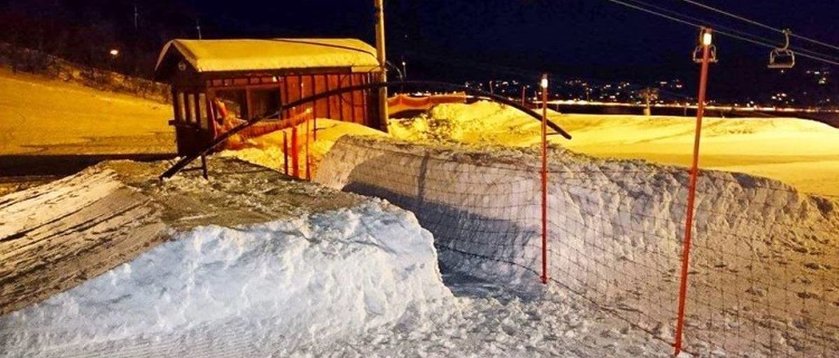 Una estación noruega coloca vallas anti-novatos en su snowpark
