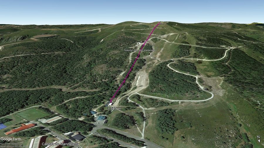 Vista Google Earth Manzaneda Verano 2022