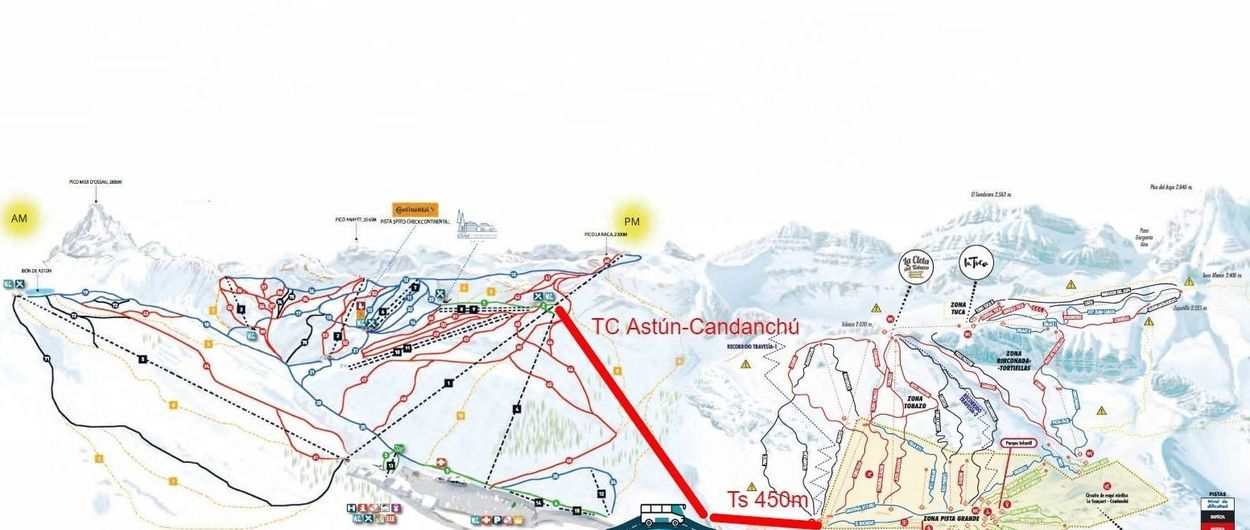 Ya hay acuerdo para conectar las estaciones de esquí de Candanchú y Astún