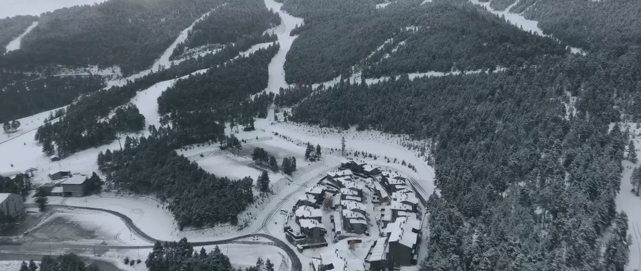 Espectacular imagen de las pistas de esquí de Masella tras la nevada