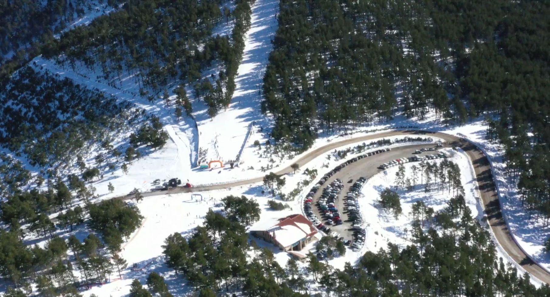 Vista aérea de Punto de Nieve Santa Inés