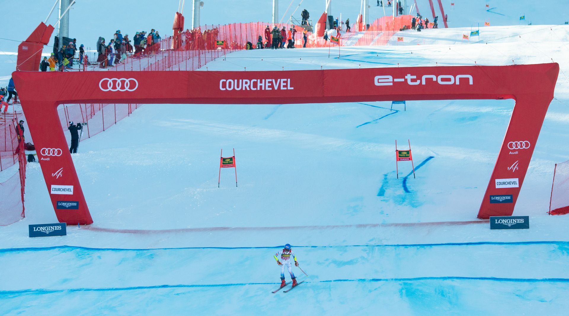 Linea de meta de Courchevel World Ski Cup 2021