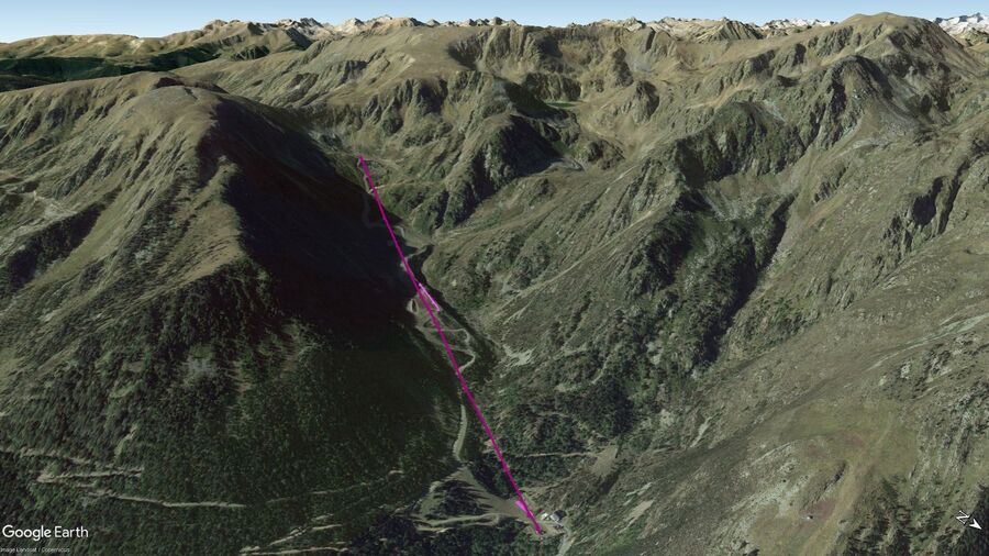 Vista Google Earth Pro Tavascàn Temporada 2022/23