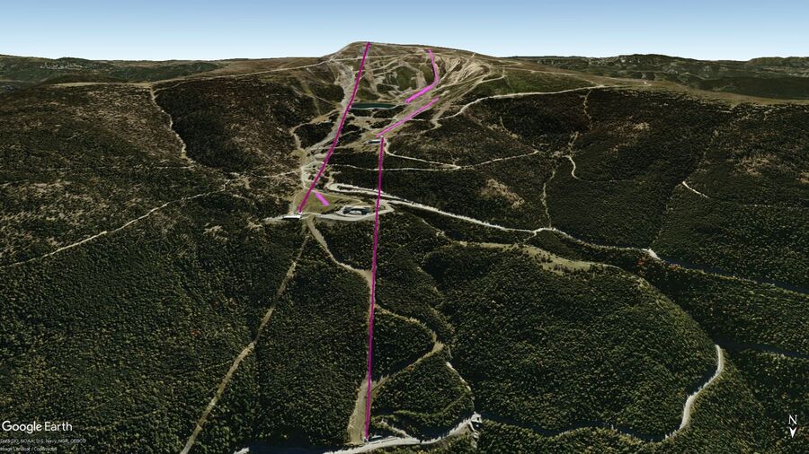Vista Google Earth Pro Port Ainé Temporada 2022/23