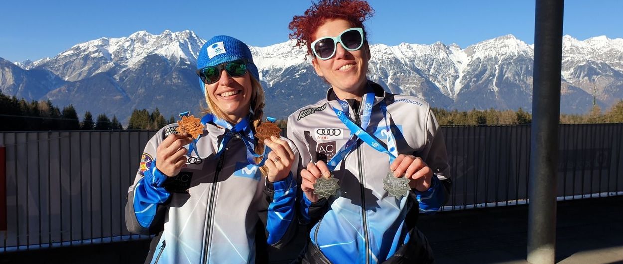 Podios de Cristina Caba y Rocío Carbajal en los Winter World Master Games de Innsbruck