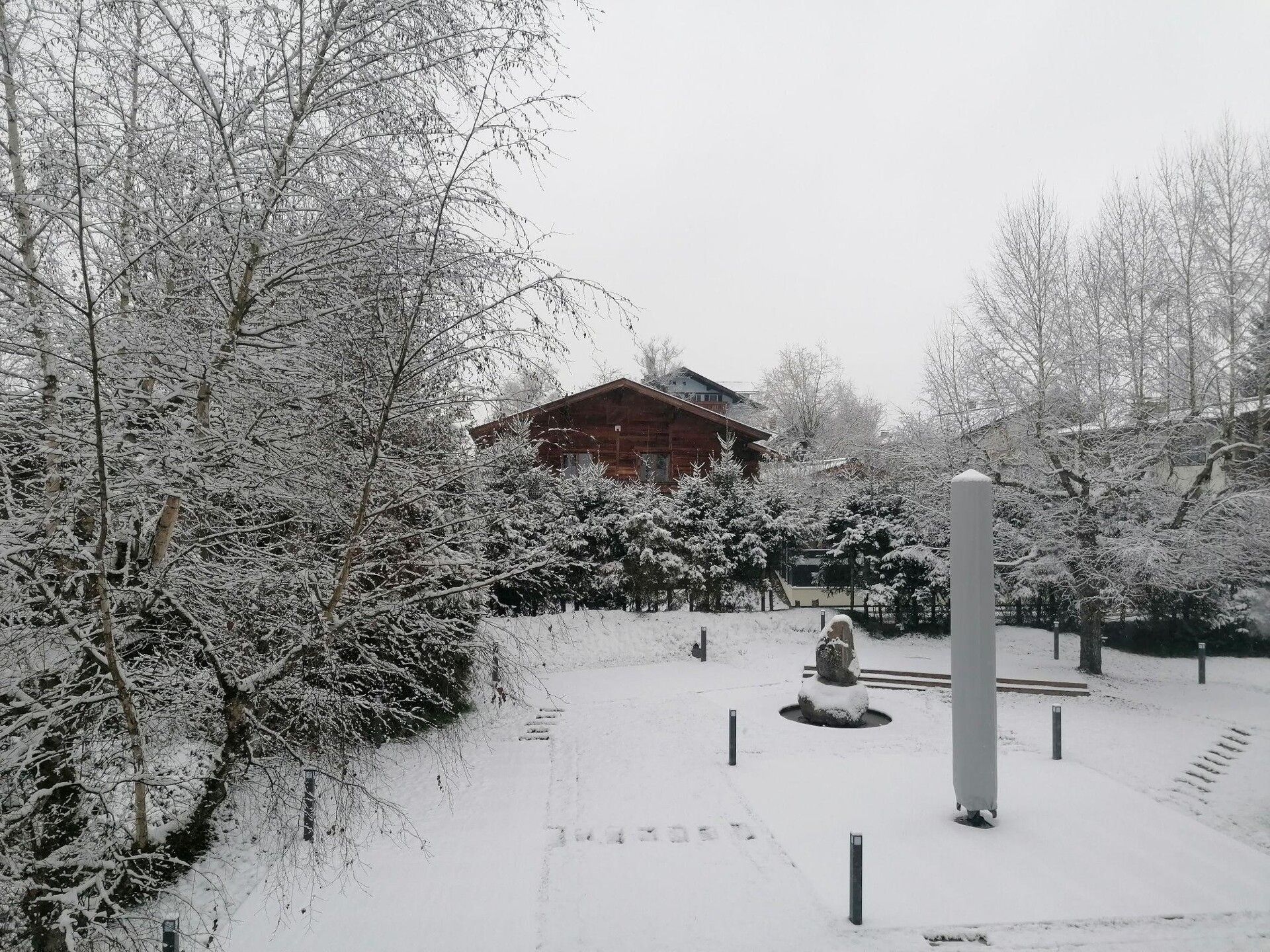Desde el hotel en St. Johann. Llevaba nevando 24 horas y lo seguiría haciendo un día más.
